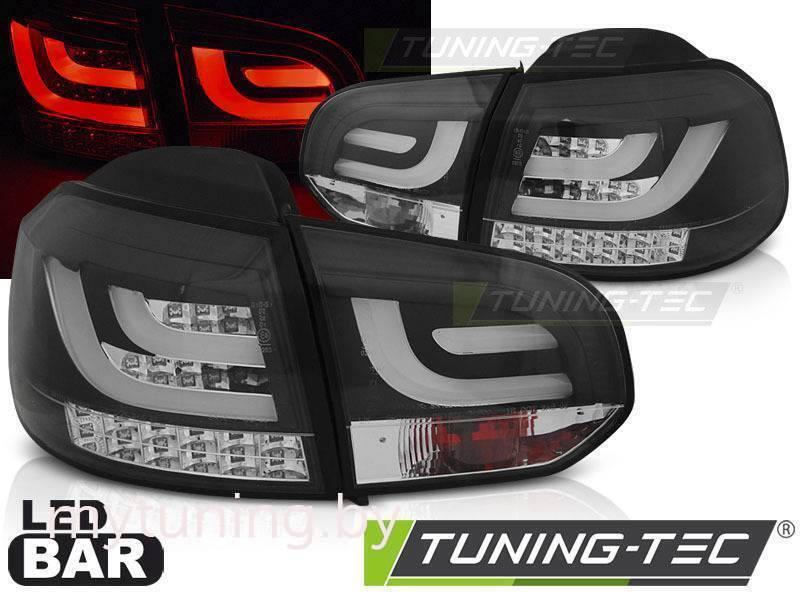 Задние фонари для Volkswagen Golf VI (08-12) LED черные