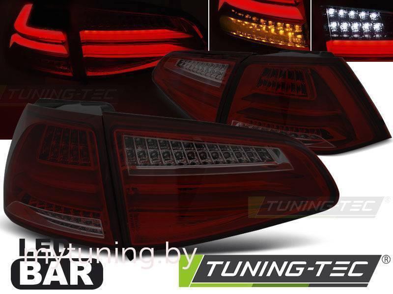 Задние фонари для Volkswagen Golf VII (13-...) LED Red Smoke