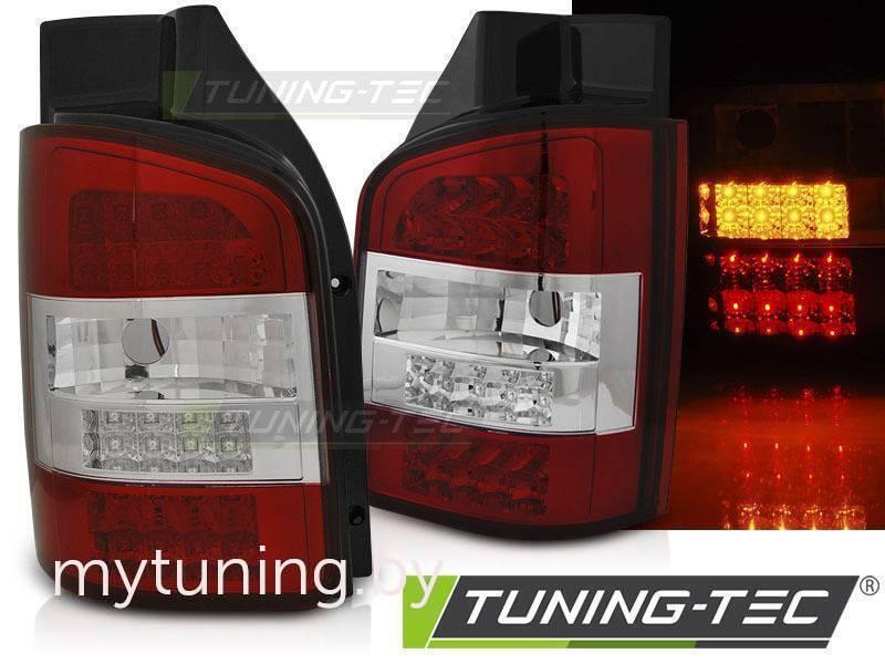 Задние фонари для Volkswagen T5 Transporter (03-09) LED Red Crystal