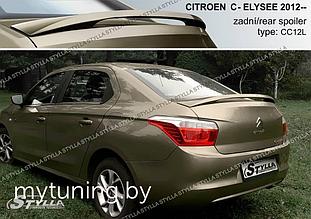 Спойлер на крышку багажника для Citroen C-Elysee sedan