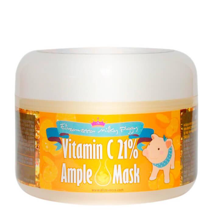 Маска для лица ВИТАМИН С Vitamin C 21% Ample Mask (Elizavecca), 100 гр - фото 1 - id-p148905453