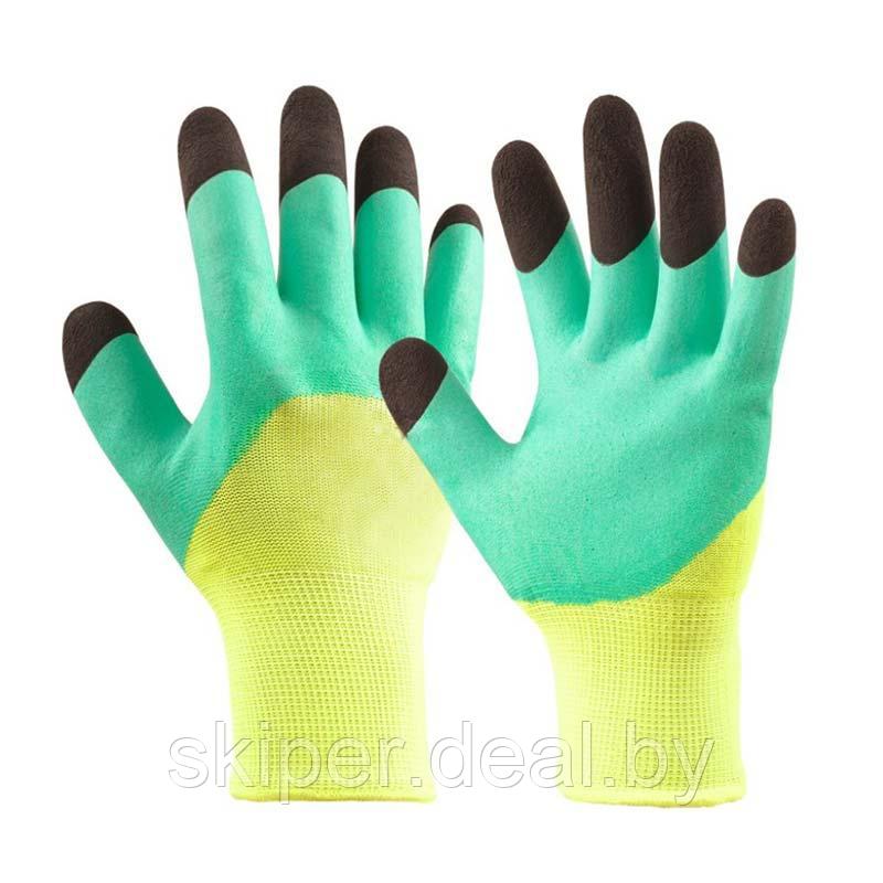 Перчатки из полиэстера с латексным покрытием "Пальчики" - фото 1 - id-p190975520