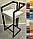 Барный или полубарный стул на металлокаркасе "Эфес" . ВЫБОР цвета и размера!, фото 7