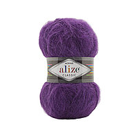 Пряжа Alize Mohair Classic цвет 863 пурпурный снят с пр-ва