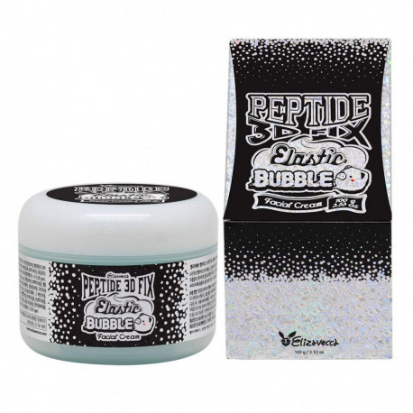 Крем для лица ПУЗЫРЬКОВЫЙ Peptide 3D Fix Elastic Bubble Facial Cream (Elizavecca), 100 гр - фото 2 - id-p190984101