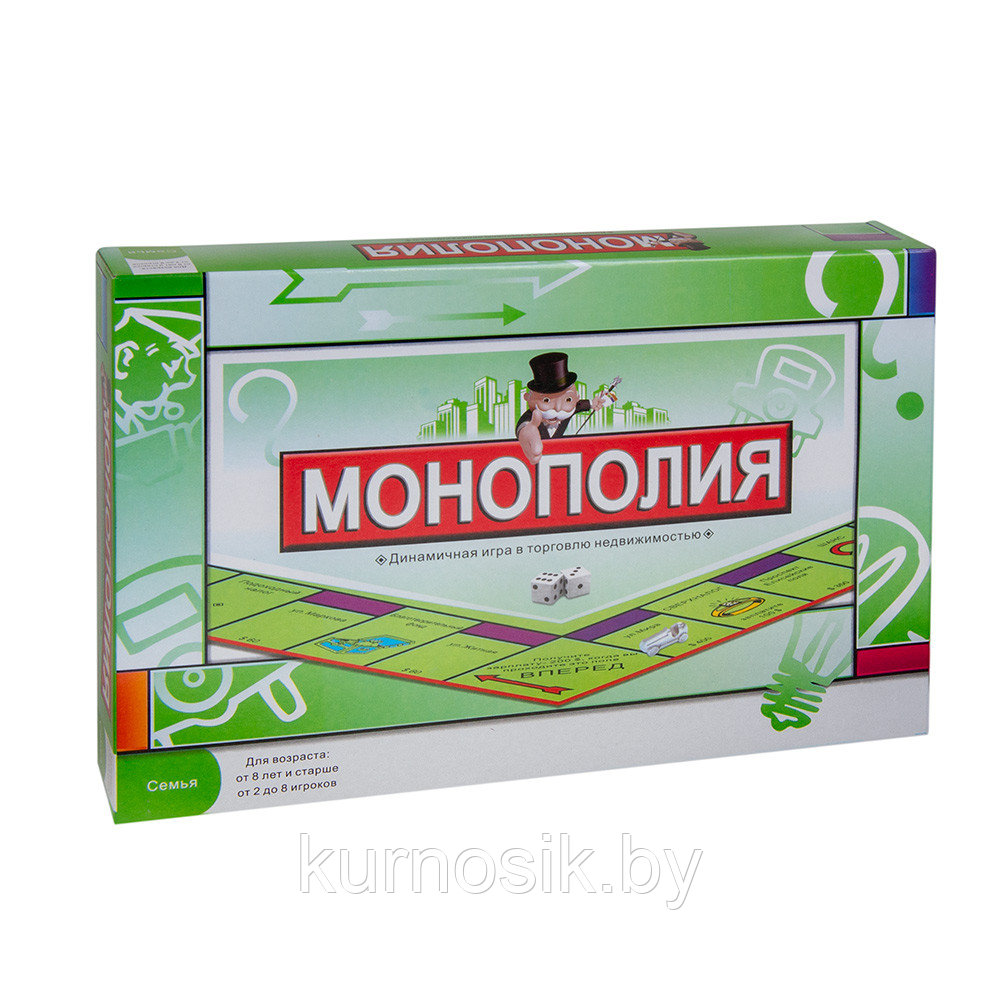 Настольная игра PLAYSMART "Монополия", 0112R - фото 1 - id-p190991342