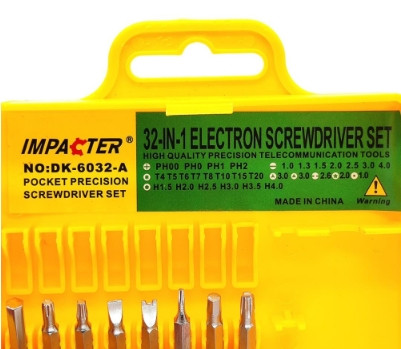 Набор отверток для ремонта электроники Impacter 6032X - фото 2 - id-p190996187