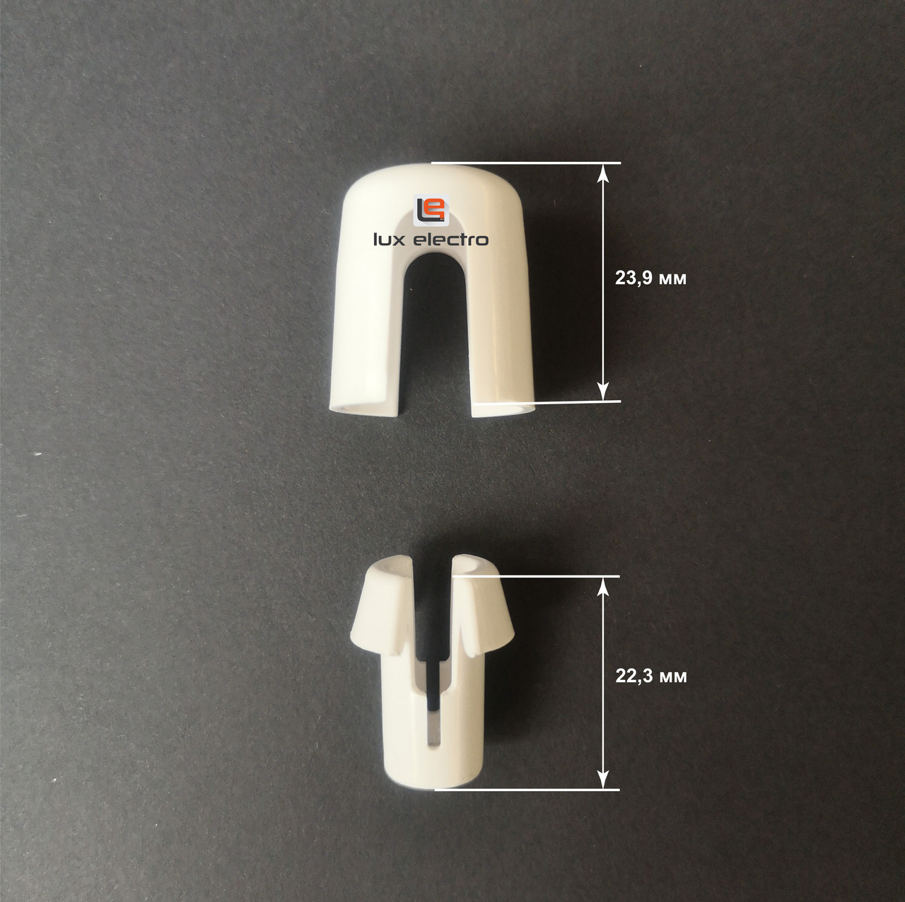 Универсальный держатель для провода, изолятор Пластик / Слоновая кость OTM - фото 5 - id-p190996182