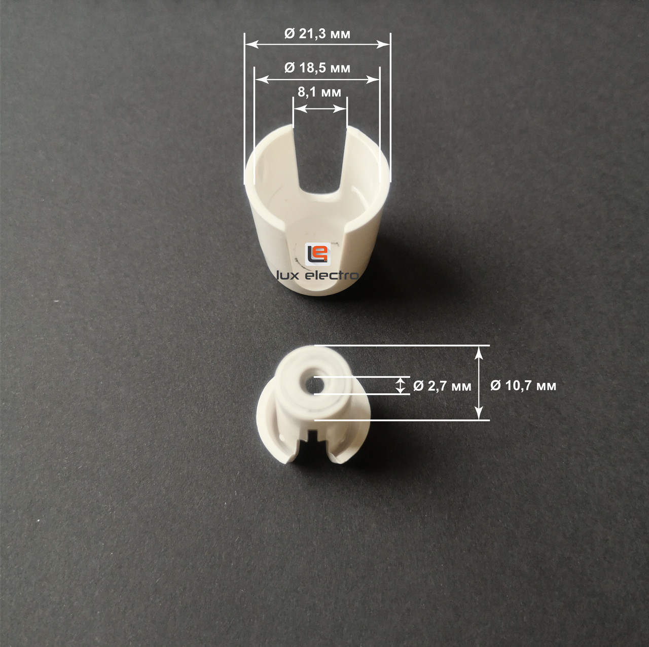 Универсальный держатель для провода, изолятор Пластик / Слоновая кость OTM - фото 7 - id-p190996182