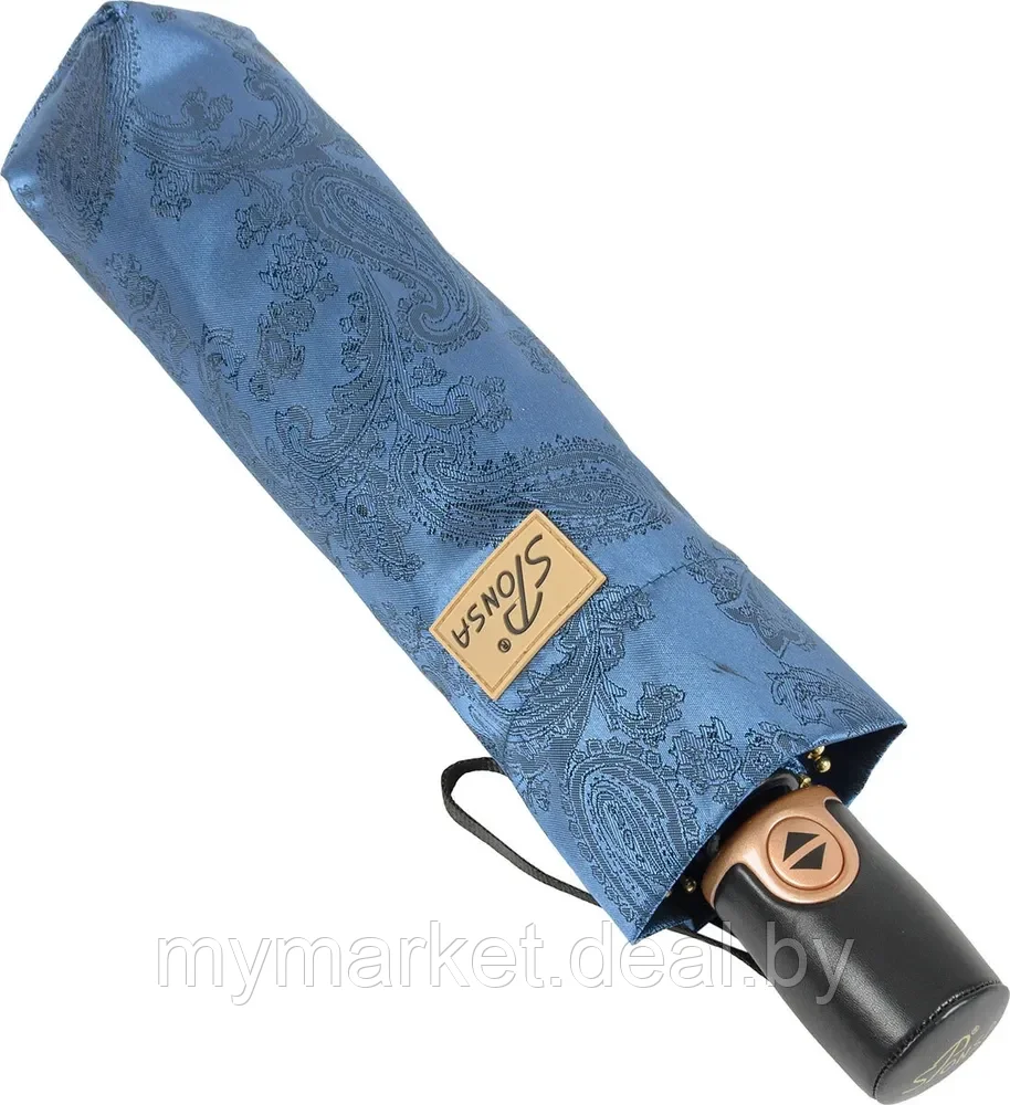 Зонт женский складной автомат Sponsa "Dark blue" (система "Антиветер") - фото 1 - id-p190997669