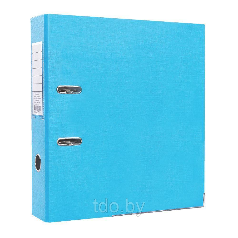 Папка-регистратор ПВХ ЭКО, с металлическим уголком, А4, 50мм, светло-голубая