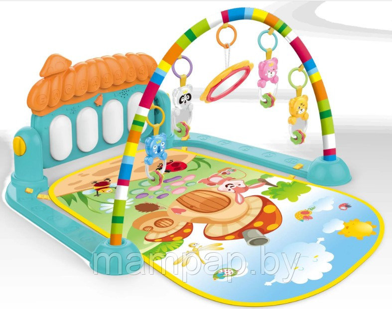 HE0639 Huanger Развивающий коврик с пианино Грибок (аналог Fisher Price)