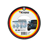 Изолента Kranz автомобильная полиэстровая 0.17*25 мм, 25 м