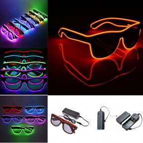 Очки для вечеринок с подсветкой PATYBOOM (три режима подсветки) Красные - фото 1 - id-p170174590