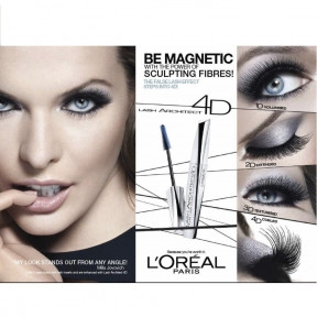 Черная тушь для ресниц Loreal Lash Architect 4D, 11ml - фото 1 - id-p110370243