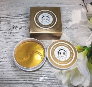 Гидрогелевые патчи для глаз Cubilose Nourlsh eye Mask crystal collagen gold с экстрактом золота, 30 патчей