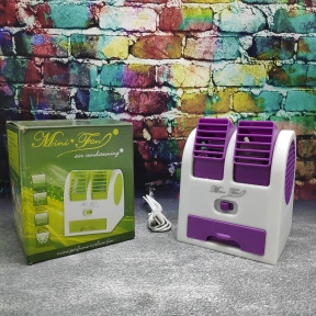 Мини вентилятор - охладитель воздуха Mini Fan Фиолетовый - фото 1 - id-p127180058