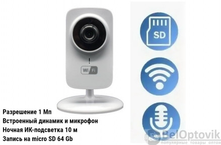 Беспроводная Mini wifi видеокамера EL ICp1.0(2.8 W) IP 720 P - фото 1 - id-p124998247