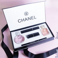 Подарочный набор CHANEL 5 в 1 (туал.вода Chance, туал.вода Coco mademoiselle. тушь, помада, карандаш)