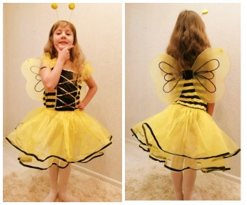 Карнавальный костюм: платье Пчелка, размер XL (130-140 см) - фото 1 - id-p113251499