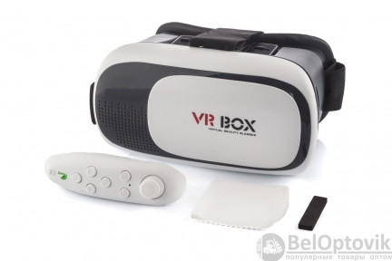 Очки виртуальной реальности VR BOX 2.0 качество А с пультом - фото 1 - id-p93848854