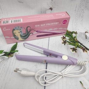 Утюжок плойка для выпрямления волос с керамическим покрытием CEINO Mini Hair Straightener SN - 888 Лавандовый