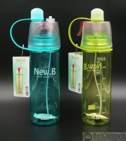 Питьевая пластиковая бутылка New Button - фото 1 - id-p93849952