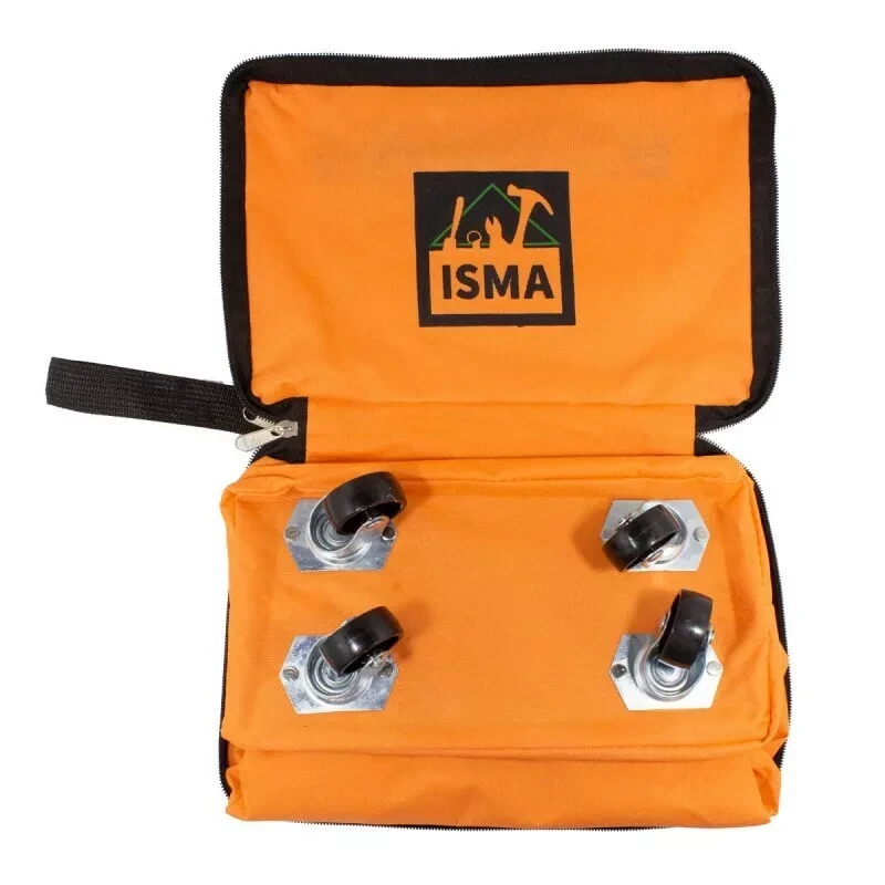 Сумка хозяйственная ISMA на 4 колесах с ручками и боковым карманом - фото 5 - id-p191015764