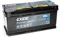 EXIDE PREMIUM EA1000 (100 A/H), 900A R+