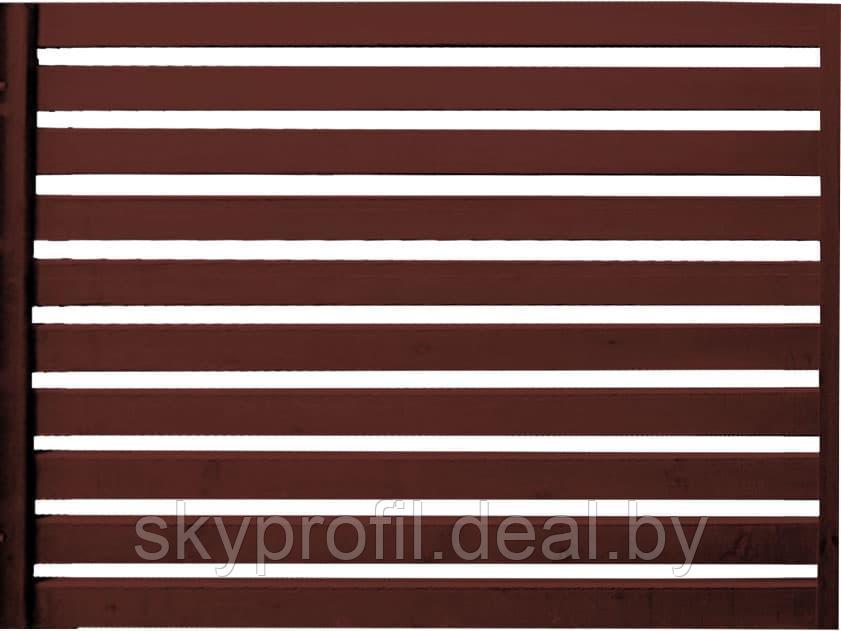 Штакетник Скайпрофиль металлический горизонтальный однорядный (20 мм) - фото 1 - id-p191024517