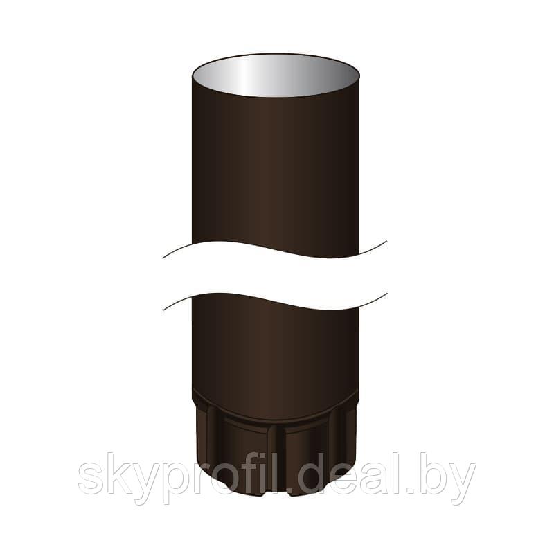 Труба водосточная 3 м, RAL8019 (серо-коричневый) - фото 1 - id-p191024834