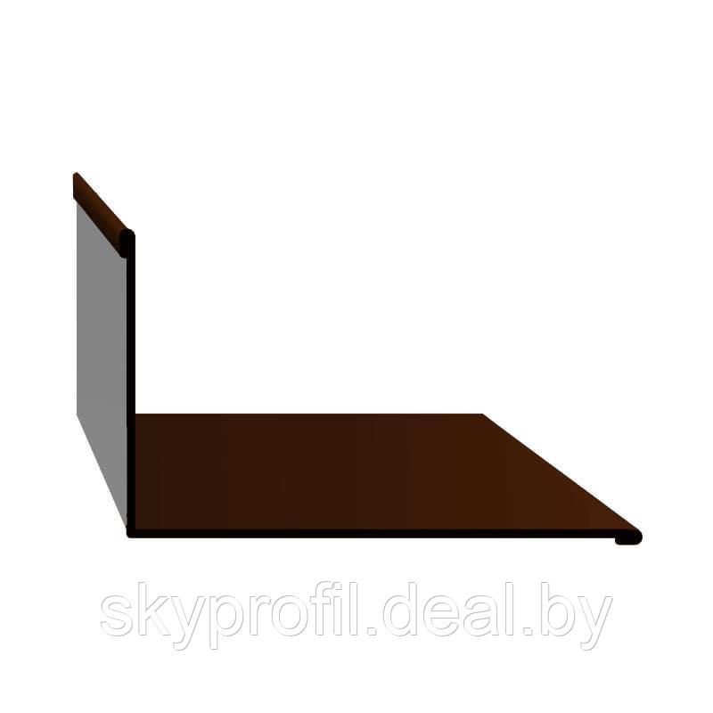 Планка примыкания верхняя 2 м, Полиэстер матовый, 0,45 мм, RAL8017 (шоколадно-коричневый) - фото 1 - id-p191025652