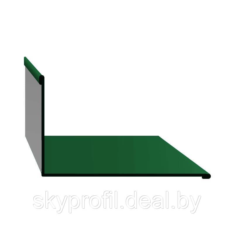 Планка примыкания верхняя 2 м, Полиэстер глянцевый, 0,45 мм, RAL6002 (зелёный лист) - фото 1 - id-p191025662