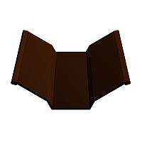 Элемент ендовы верхней 2 м, Полиэстер глянцевый, 0,45 мм, RAL8017 (шоколадно-коричневый)