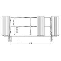 Комплект ворот "Стандарт", 1,4 м