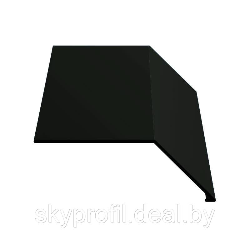 Планка карнизная 2м, Полиэстер глянцевый, 0,45 мм, RAL9005 (черная смородина) - фото 1 - id-p191026574