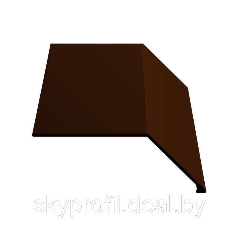 Планка карнизная 2м, Полиэстер матовый, 0,50 мм, RAL8017 (шоколадно-коричневый) - фото 1 - id-p191026579
