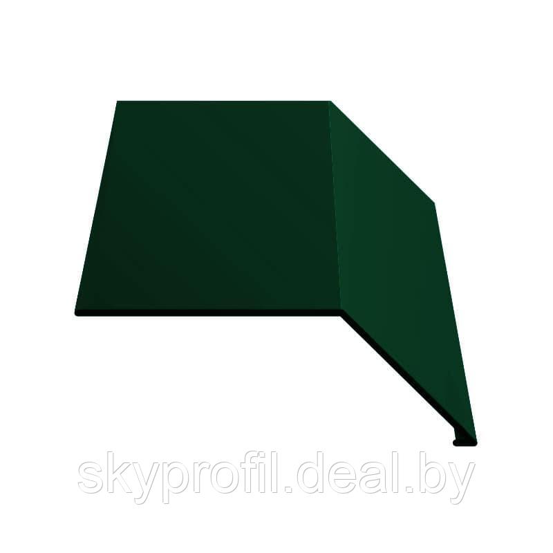 Планка карнизная 2м, Стальной шёлк, 0,50 мм, RAL6005 (зелёный мох) - фото 1 - id-p191026606