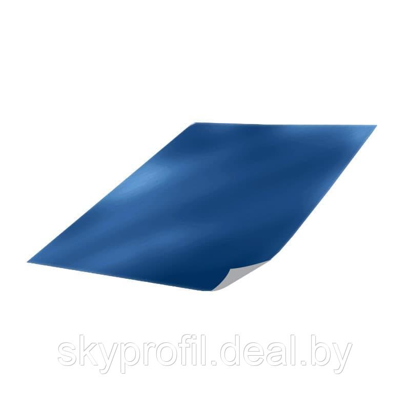 Лист плоский с полимерным покрытием, Полиэстер глянцевый, Одностороннее, 0,70 мм, RAL5005 (cигнальный синий) - фото 1 - id-p191026711