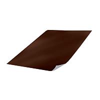 Лист плоский с полимерным покрытием, Стальной шёлк, Одностороннее, 0,50 мм, RAL8017 (шоколадно-коричневый)