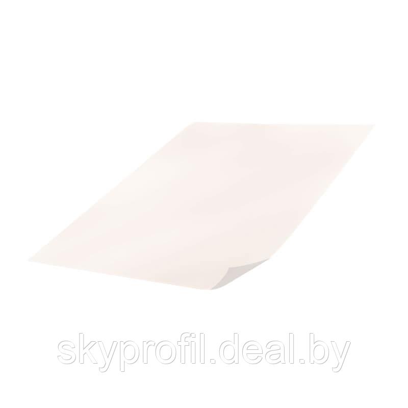 Лист плоский с полимерным покрытием, Полиэстер глянцевый, Одностороннее, 0,50 мм, RAL9003 (cигнальный белый) - фото 1 - id-p191026753