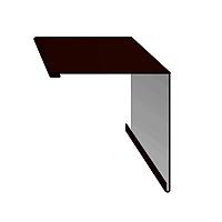 Планка угла наружного 2 м, 115, Стальной бархат, 0,50 мм, RAL8017 (шоколадно-коричневый)
