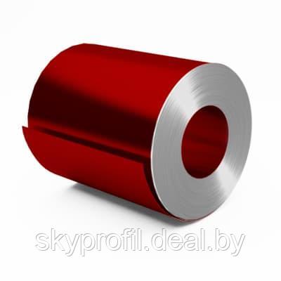 Штрипс с полимерным покрытием, Полиэстер глянцевый, 0,70 мм, RAL3003 (рубиново-красный)