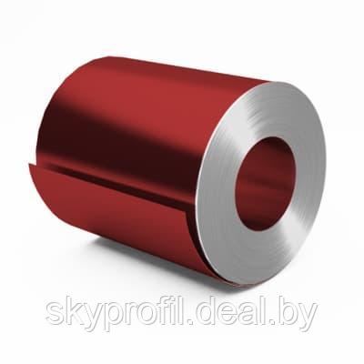 Штрипс с полимерным покрытием, Полиэстер глянцевый, 0,40 мм, RAL3011 (коричневый красный) - фото 1 - id-p191026828