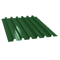 Профнастил П-ТРп 60, Полиэстер глянцевый, 0,50 мм, RAL6002 (зелёный лист)