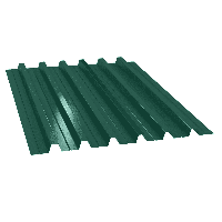 Профнастил П-ТРп 60, Полиэстер глянцевый, 0,70 мм, RAL6005 (зелёный мох)