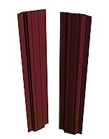 Евроштакетник Скайпрофиль вертикальный П-111 Престиж, Полиэстер глянцевый, Одностороннее, Прямой, RAL3005