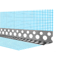 Уголок штукатурный алюминиевый с сеткой 19х3000 мм, 0,45