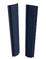 Евроштакетник Скайпрофиль вертикальный П-97, Полиэстер глянцевый, Одностороннее, Прямой, RAL7024 (серый