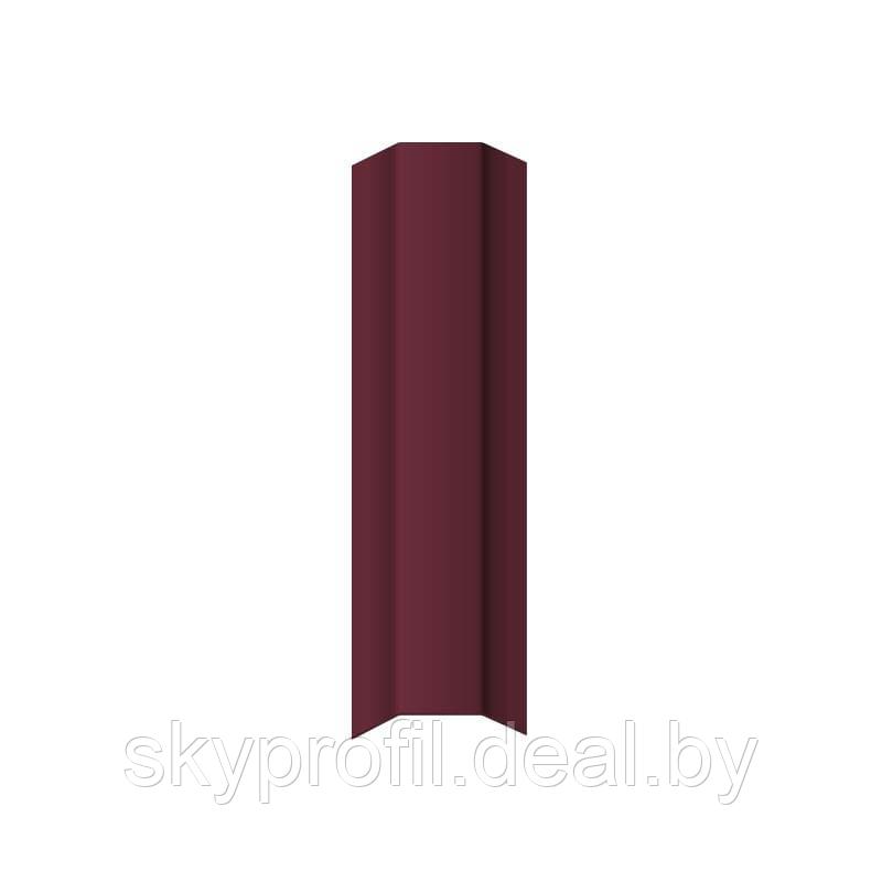 Вертикальный элемент декора ПС 21 (0,45 мм), 1,2 м, RAL3005 (винно-красный) - фото 1 - id-p191026410